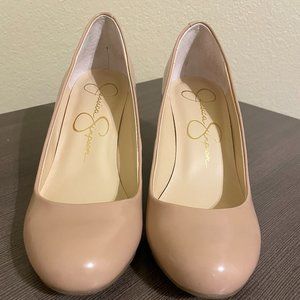 Jessica Simpson Nude Wedge Pump